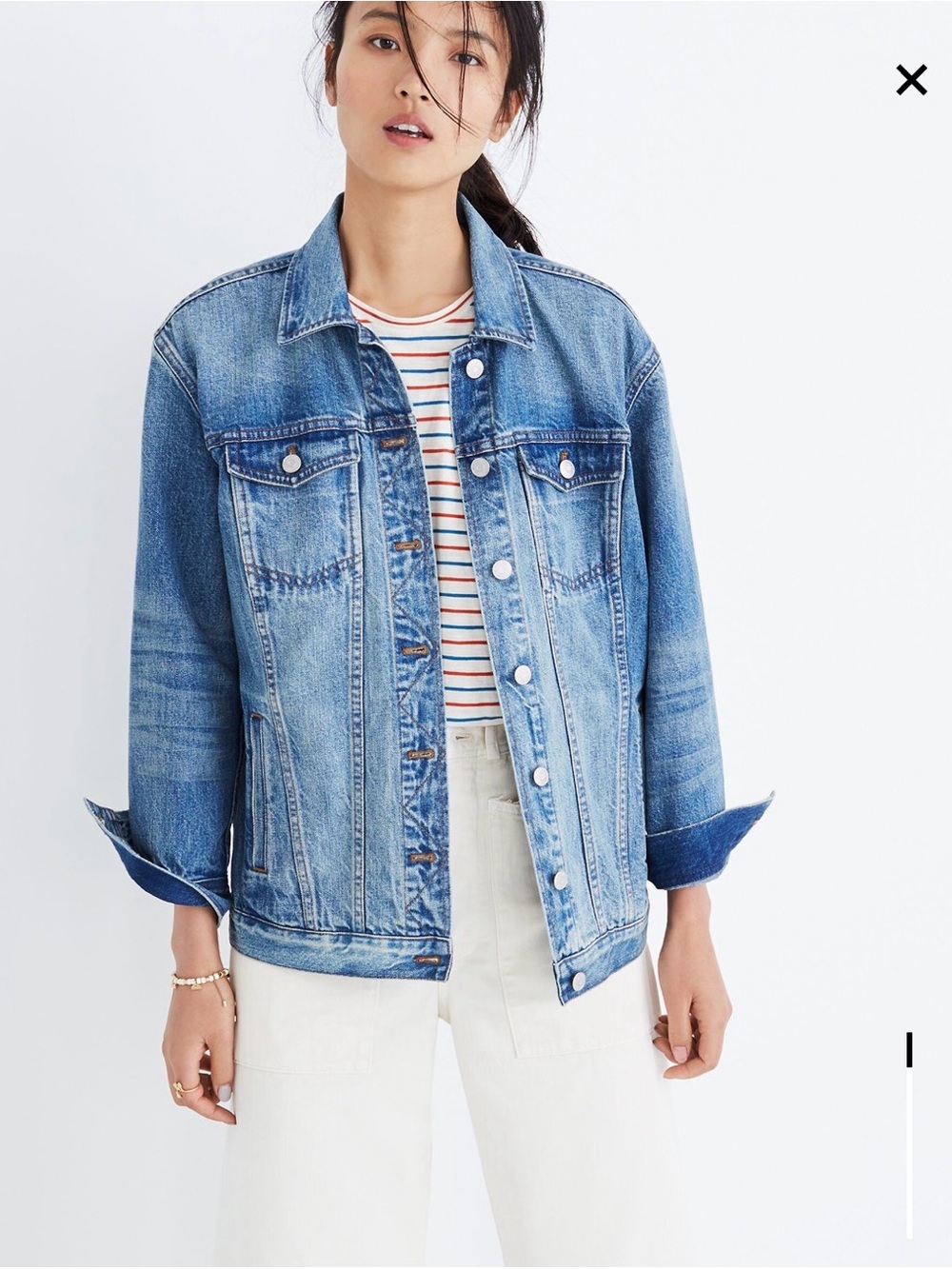 Madewell oversized Denim Jacket - Women's Lightweight Trucker